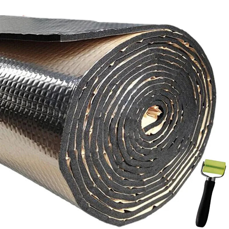 200mil (5mm) 100sqft Aluminum Foil Finish Car Sound Deadening & Heat Insulation
