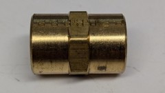New Parker 1/4” FNPT Brass Union Pipe Coupling, 1/4-GG-B