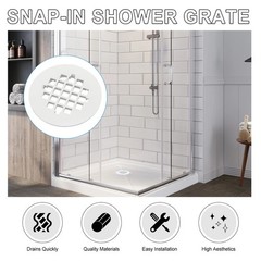 4-1/4″ OD Snap-in Shower Drain Cover Replacement, Snap-in Shower Drain Cover..