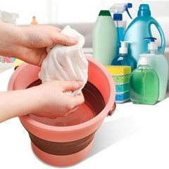 Collapsible Bucket 1.3 Gallon/5L Small Plastic ousehold Cleaning Mop Buckets …