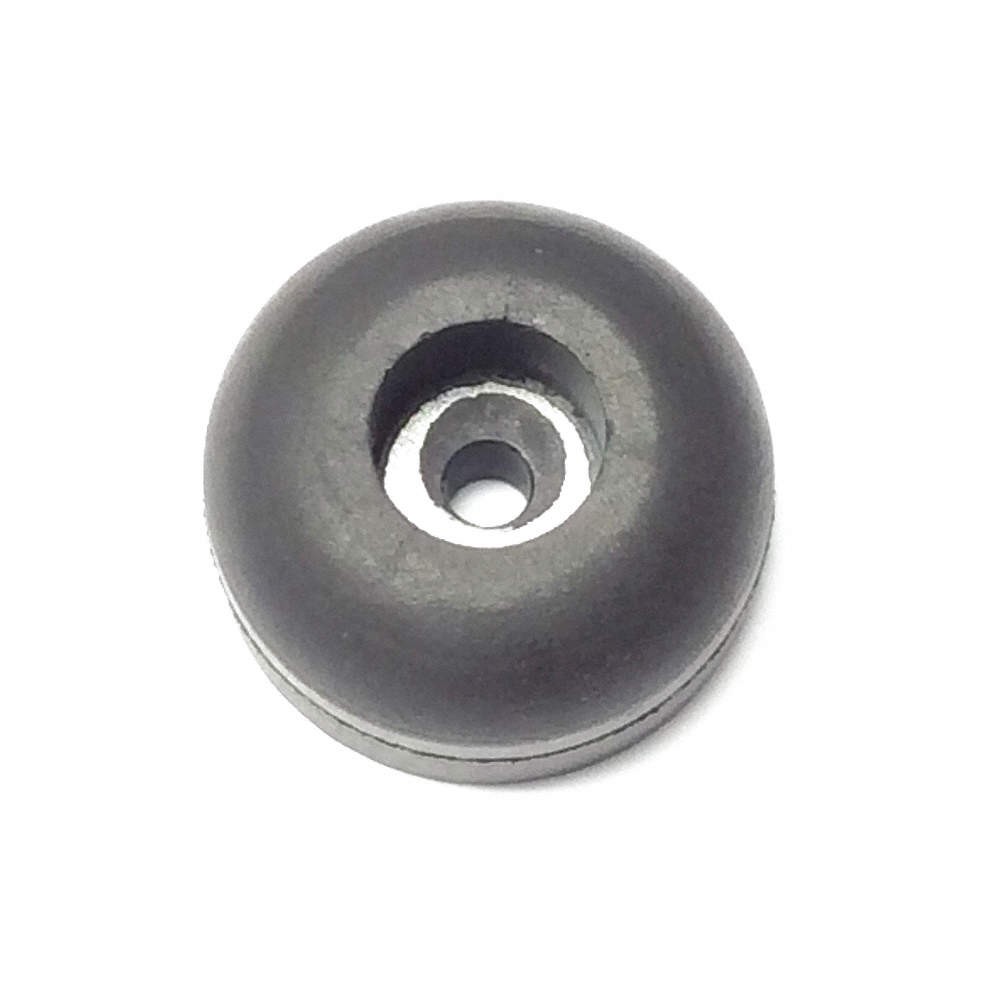 GRAINGER APPROVED 208W-017 Bumper,5/8in.,Black,Rubber,PK25 16WH28