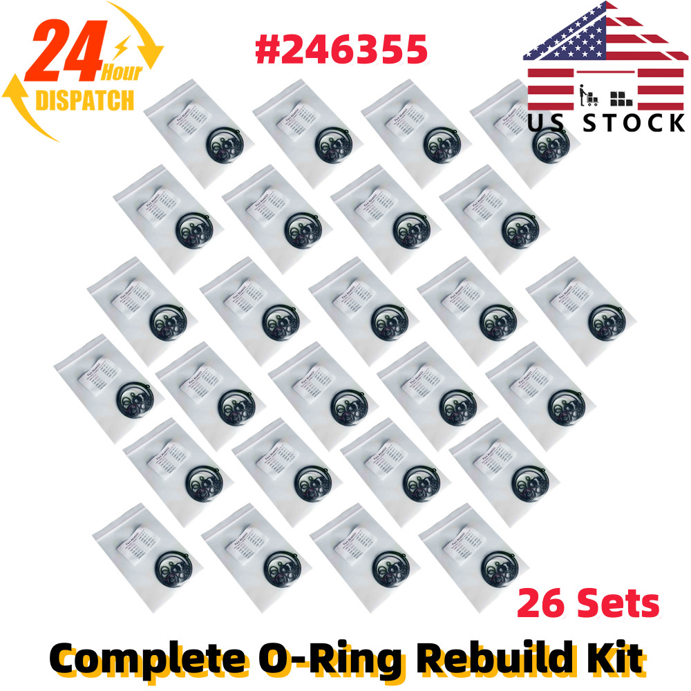 For Graco Fusion Complete O-Ring Rebuild Kit 246355 Air Purge AP Sprayer 26 Set
