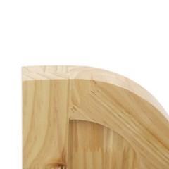 Log Color Partition Door Swing Solid Wood Door for Shop Entrance Partition Door