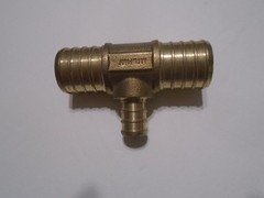 3/4 In. x 3/4 In. x 3/8 In. Brass PEX Tee
