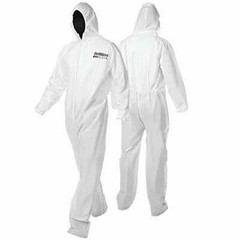 Devilbiss CLEAN 803672 Disposable Coverall, Large, White, Nylon, Elastic Waist