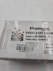 QTY 2 Pamex E8000/NL-AL Double Pull and Rim Cylinder Aluminum Satin Chrome