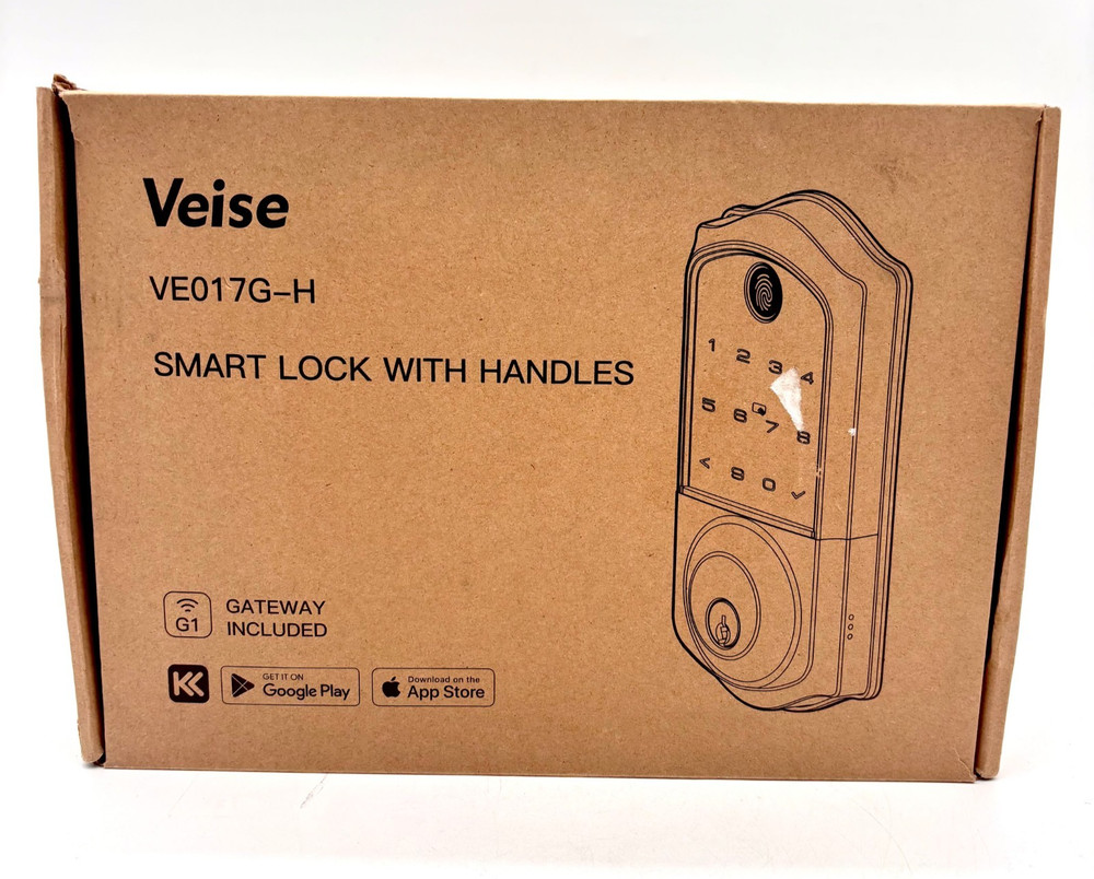 Veise Smart Lock With Handles Model: VE017G-H – Black