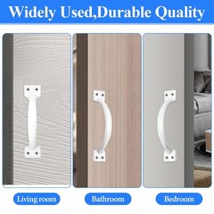 V171 6-1/2″ Gate Handle, Screen Door Handle in Stainless Steel White, Screen …