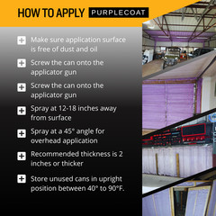 Vega Bond Purplecoat Closed Cell Insulation Spray Foam -Covers 240 BF-12pack Set