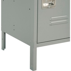 Global Industrial 3-Tier 3 Door Locker 15″W x 15″D x 78″H Gray Unassembled