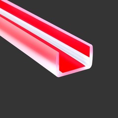 Protalwell Clear Rubber Edge Trim Self-Adhesive Transparent 3/419Mm Edge