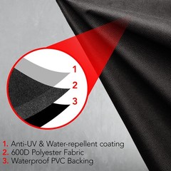 GrillTough Heavy Duty Smoker Cover, 30 Inch – Waterproof, Weather Resistan