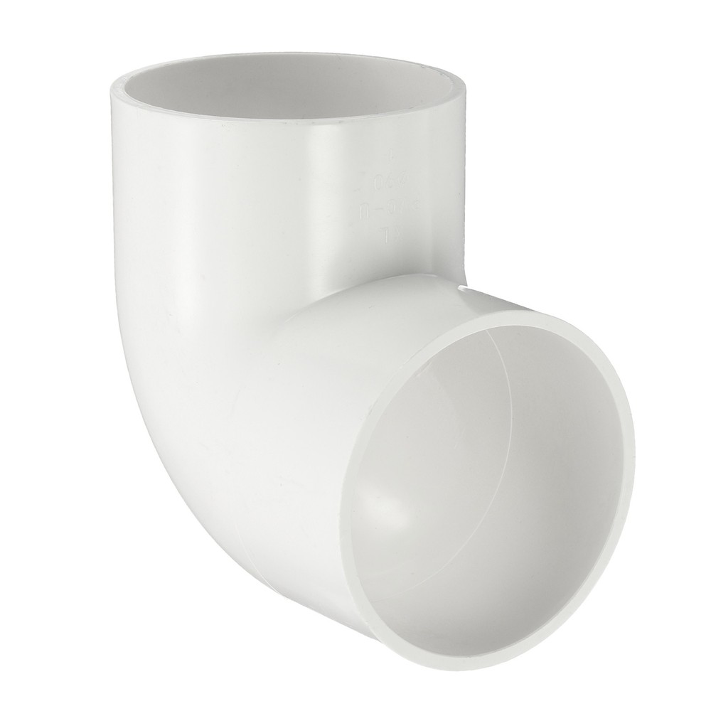 1 Pcs 3 Inch 90 Degree Elbow Pipe Fittings 2 Way, White