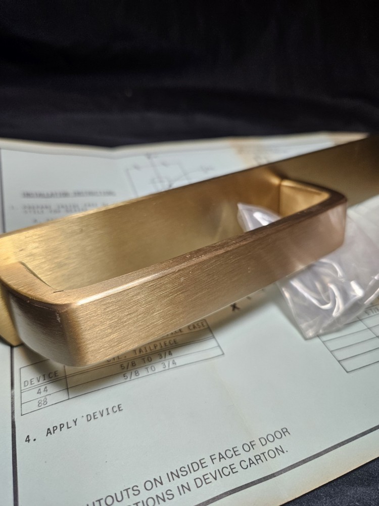 608NL-M For Mortise Lock Device Von Duprin Door Handle Polished Brass