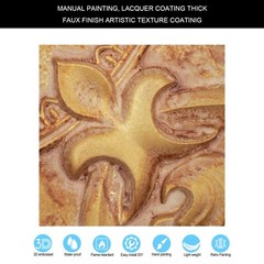 Embellished ceiling tiles Suspended Wall Panels PL30 Vintage brown gold 10pcs