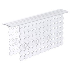Bligli Plastic Sink Saddle, Divider Mat with Strong 1 PACK, Clear