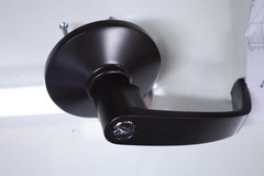 Tell Manufacturing CTL881 Keyed Entry Lever Trim for Exit Device/Panic Bar Black