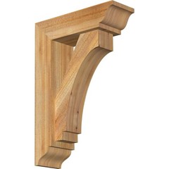 Ekena Millwork 6W X 18D X 26H Imperial Traditional Rough Sawn Bracket W/Offset