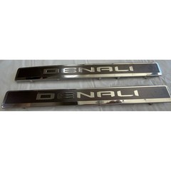 GMC Denali Door Sill Plates Chrome Trim Set of 2 OEM Replacement D045