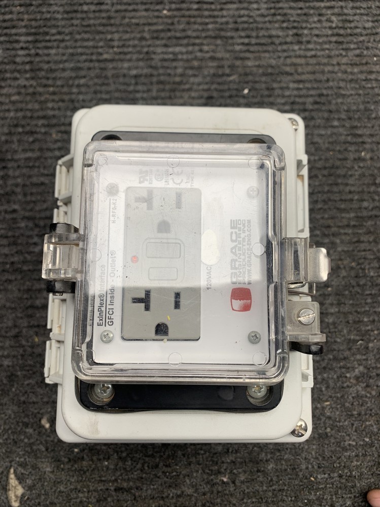 Used Hoffman A644PHC polyester hinged cover enclosure With Grace H-RF0-K2 Outlet