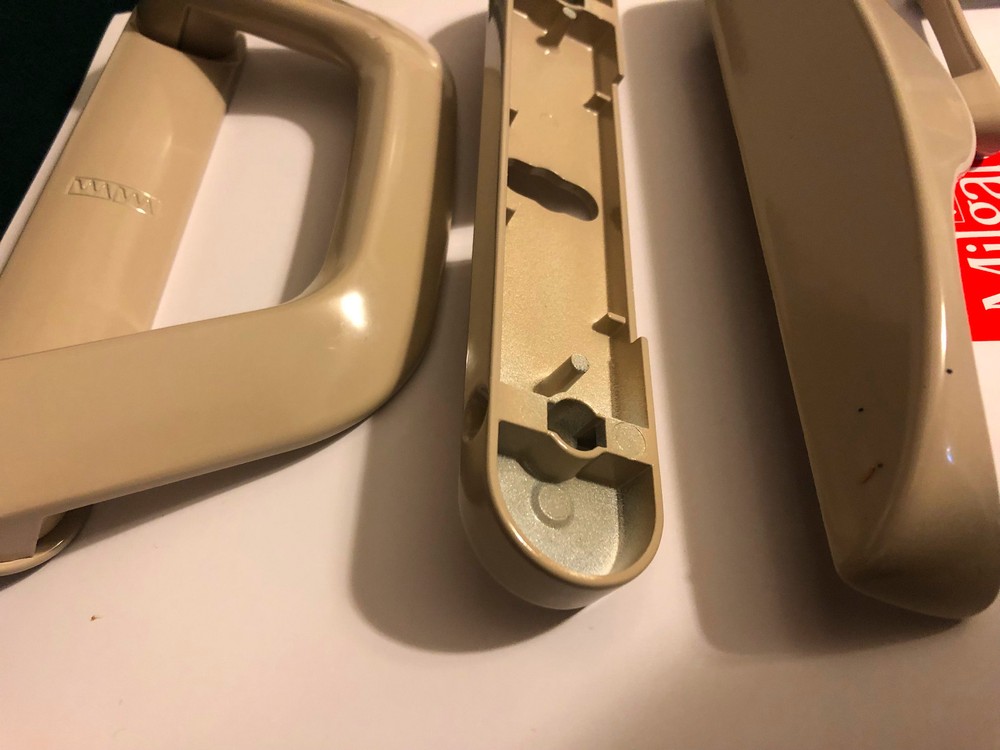 Milgard Sliding Door Handle set Classic Style D Handle Full Set TAN Color