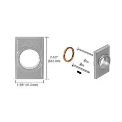 CRL Satin Aluminum Jackson No.86 Mortise Cylinder Mounting Pad 30821J628