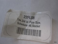 Pack of 10 | LASCO SCH 40 PVC Slip Tee 3/4″ | 401-007 22FL08