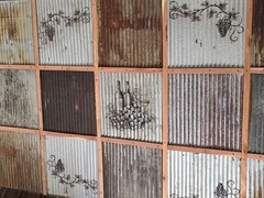 (40 sq. ft.)Corrugated Metal Sheets 2×2 Ceiling Tiles Rustic Farmhouse Decor