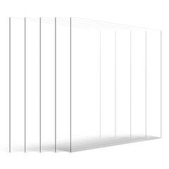 PET/Plexiglass Sheets, 5-Pack Plastic Sheet, 24 x 36 Inch 0.04 Inch Thick