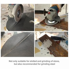 Power Tools accessories 5″ Diamond Vacuum Brazed convex Cup Wheel for steel iron