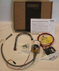 Chicago Faucets 116.103.AB.1T HyTronic Gooseneck Deck FaucetAC-NO MIX-Bluetooth