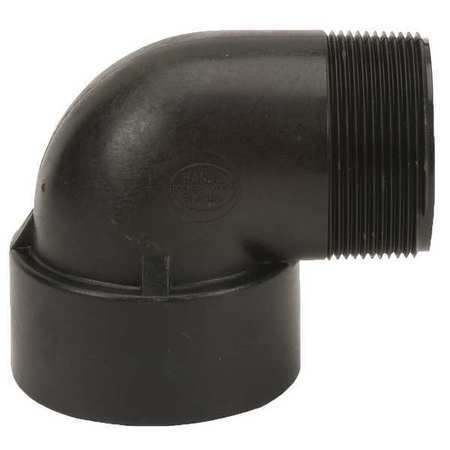 Zoro Select Sl200-90 90 Degree Street Elbow, Polypropylene, 2″, Schedule 80,