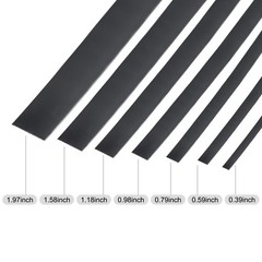 9.84ft x 3.94″ Wall Trim Self Adhesive Stainless Steel Trim, Black Mirror