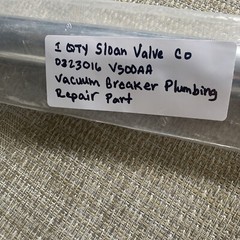 1 Qty Sloan Valve Co 0323016 V500AA Vacuum Breaker Plumbing Repair Part