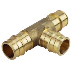 Apollo PEX-A 3/4 in. Barb T X 3/4 in. D Barb Brass Tee