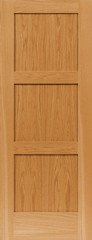 3 Panel Equal Flat Contemporary Shaker Red Oak Solid Core Interior Wood Doors