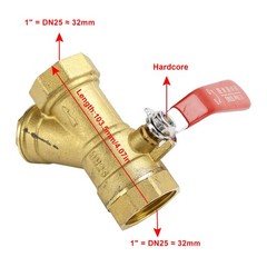 1/2″ 3/4″ 1″ BSP Brass Y Type Strainer Filter Ball Valve Equal Female Thread