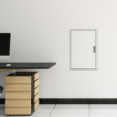 Access Panel Aluminum Alloy Access Door Plumbing Inspection Service 40*60cm
