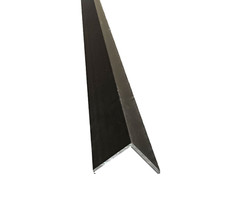 92″ Black Anodized Aluminum Corner Angle Trim 1″ x 1″ No Holes