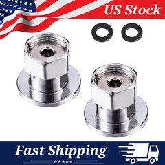 2 Pcs Wall Mount Faucet Couplers, Faucet Installation Eccentric Flanges