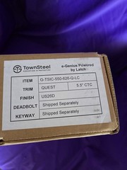 Townsteel e-Genius Powered by Latch Stainless Entry Lock No Deadbolt/Keyway READ