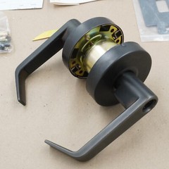 Lawrence LH5305L Commercial Lever Without Cylinder Dark Bronze 2-3/4 Backset