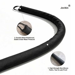 15ft Water Activated Flood Barriers, Sandless Alternative for Garages, Doorwa…