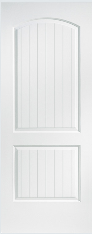 Santa Fe 2 Panel Arch Top Groove Hollow Core Molded Interior Doors Slabs&Prehung
