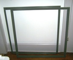 Leslie Locke Vision Lite 30 x 30 Gray Steel Frame Glass Window Fire Door Metal