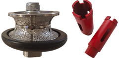 V50 Stone countertop Fabrication Kit Router Bit Core Drill blade Polishing Pads