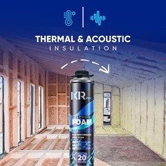ixirpro Spray Foam Insulation Can (26.46 oz. / 750 g) Expanding 1 Pack, White