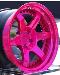 Gloss Transparent Candy PINK FUCHSIA powder coating paint, 1Lb/0.45kg