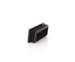 10 x fin plugs rectangular tube 80 x 100 mm rectangle black end caps plastic