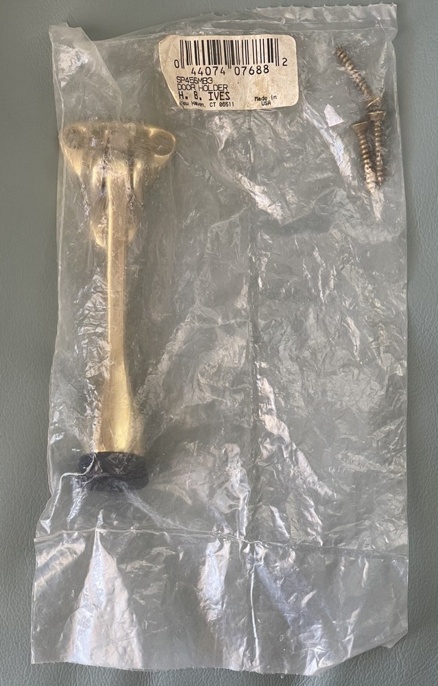 H.B. Ives FS4553 4″ Kick Down Door Holder /Stop – Solid Brass – Brand New